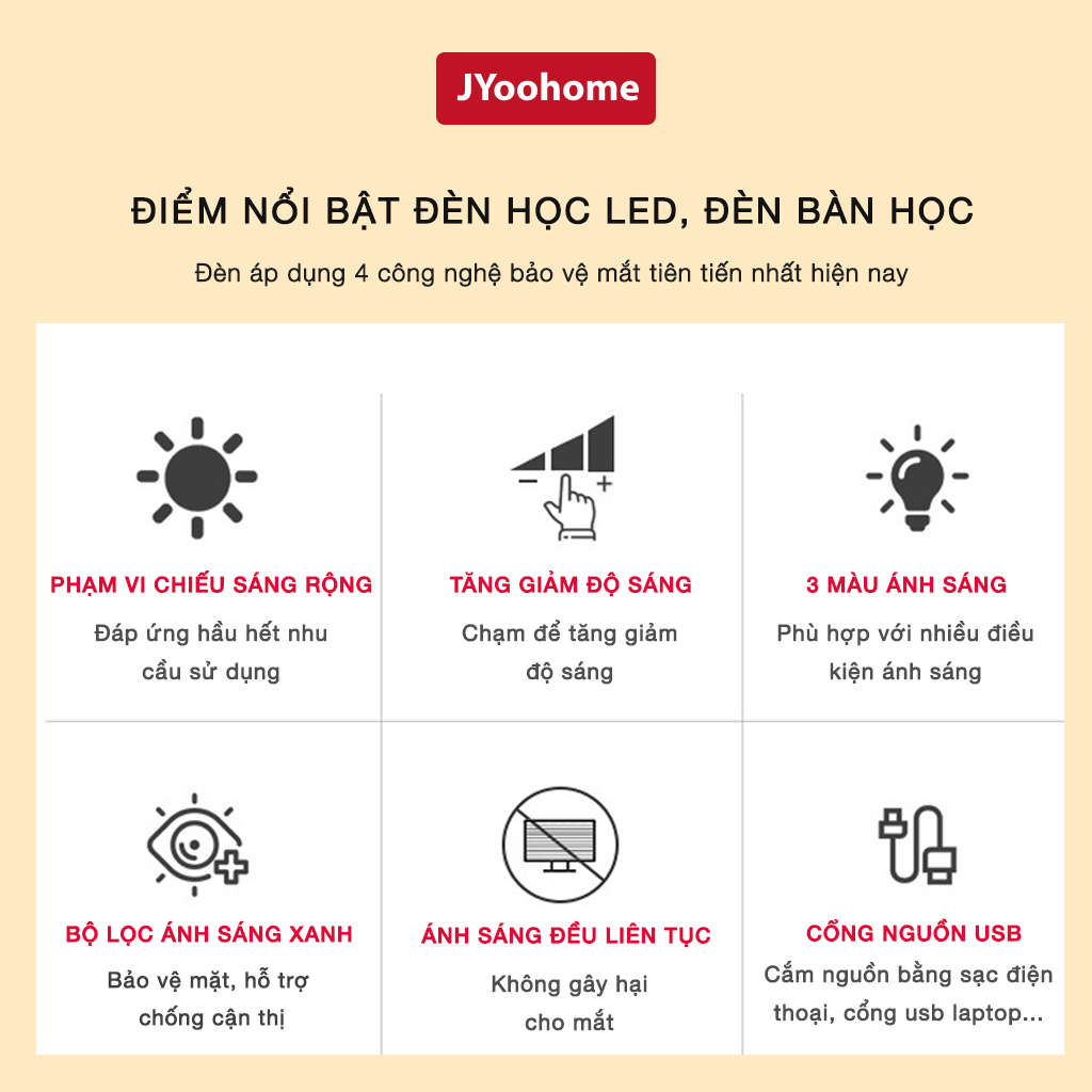 Đèn Học, Đèn Bàn Học Chống Cận Thị Bảo Vệ Mắt, 3 Chế Độ Ánh Sáng Chống Chói Lóa Mắt - Đèn Học Để Bàn LED Hỗ Trợ Đọc Sách, Làm Việc, Trang Trí