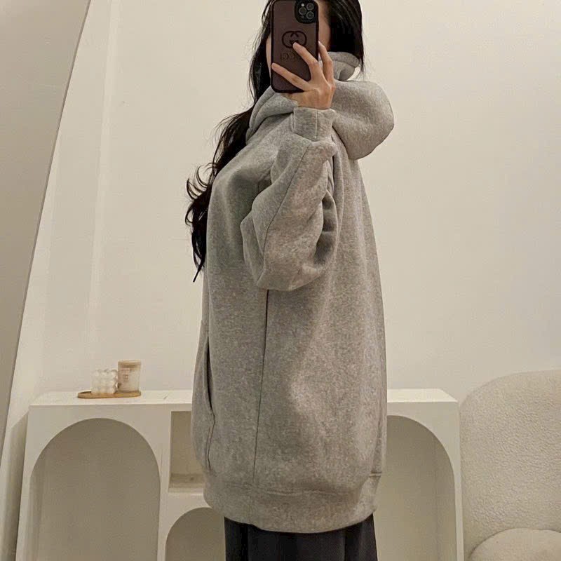 Hình ảnh Áo khoác nỉ nam nữ họa tiết Mèo Đen hoodie full zip form rộng bo gấu tay phồng hàn quốc, áo khoác hoodie cặp đôi phong cách hàn quốc thu đông chống nắng