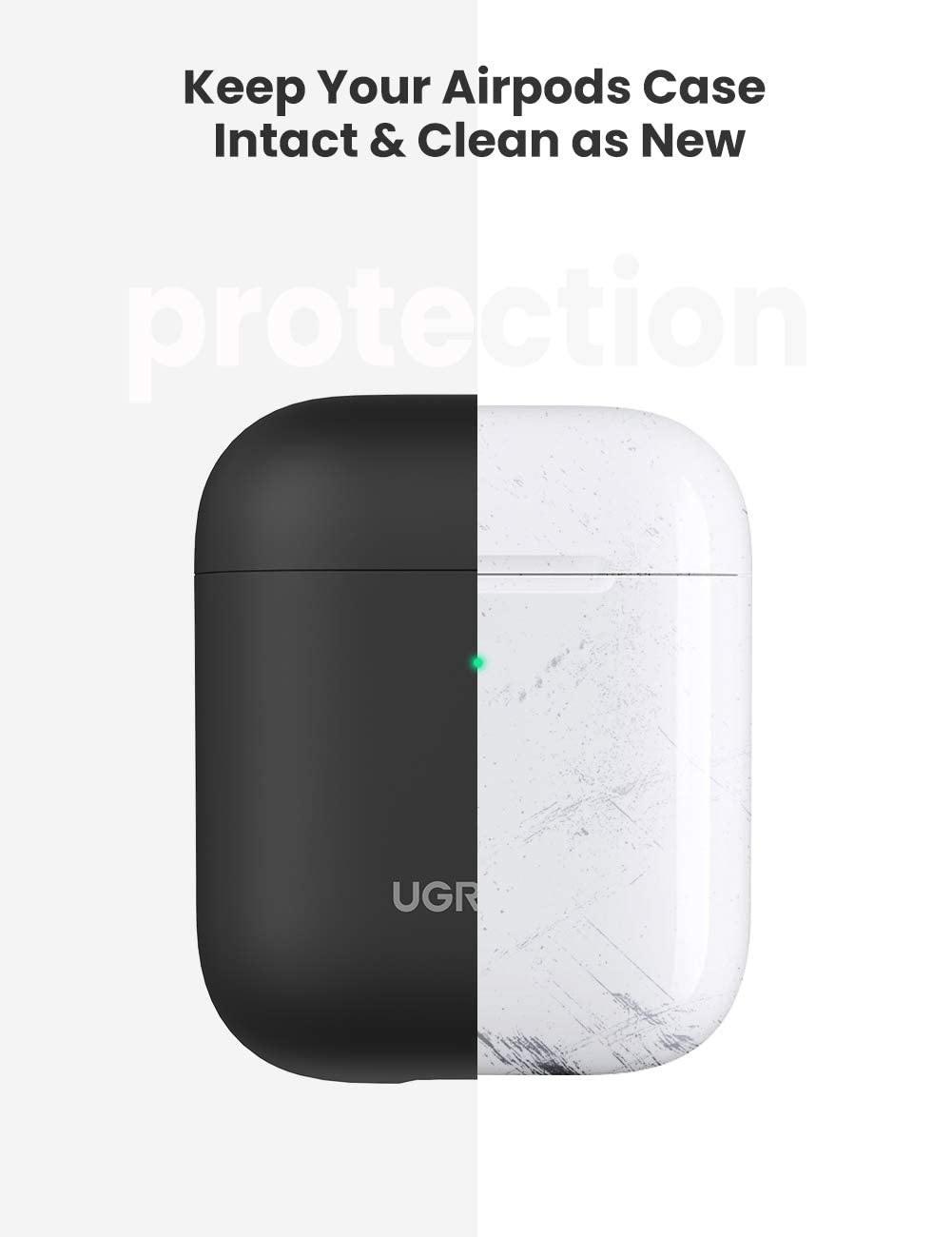 Ugreen UG80479LP367TK Airpods Màu Đen Hộp bảo vệ Silicone - HÀNG CHÍNH HÃNG