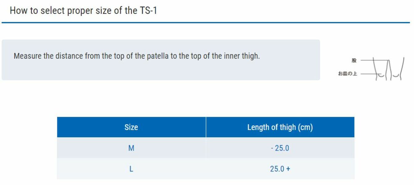 ZAMST TS-1 (Thigh support) Đai quấn hỗ trợ/ bảo vệ đùi