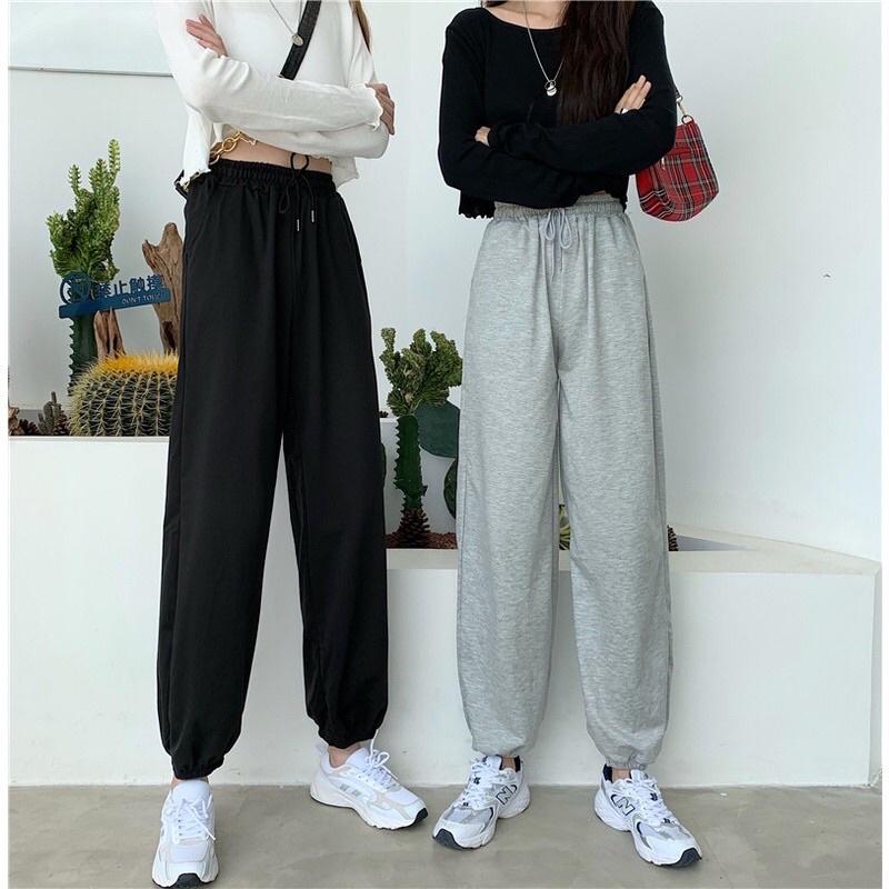 Quần jogger nữ quần dài bo gấu phong cách ulzzang hàng chuẩn đẹp