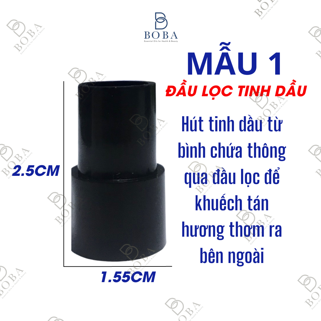 Phụ Kiện Máy Xông Tinh Dầu Công, Ống Hút, Đầu Lọc Tinh Dầu, Gioăng/Roăn cao su - BOBA NATURALS