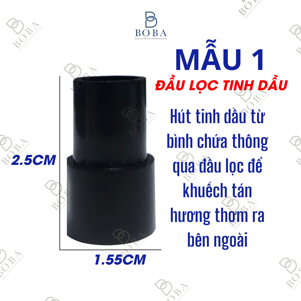 (HCM) Phụ Kiện Máy Xông Tinh Dầu Công, Ống Hút, Đầu Lọc Tinh Dầu, Gioăng/Roăn cao su - BOBA NATURALS