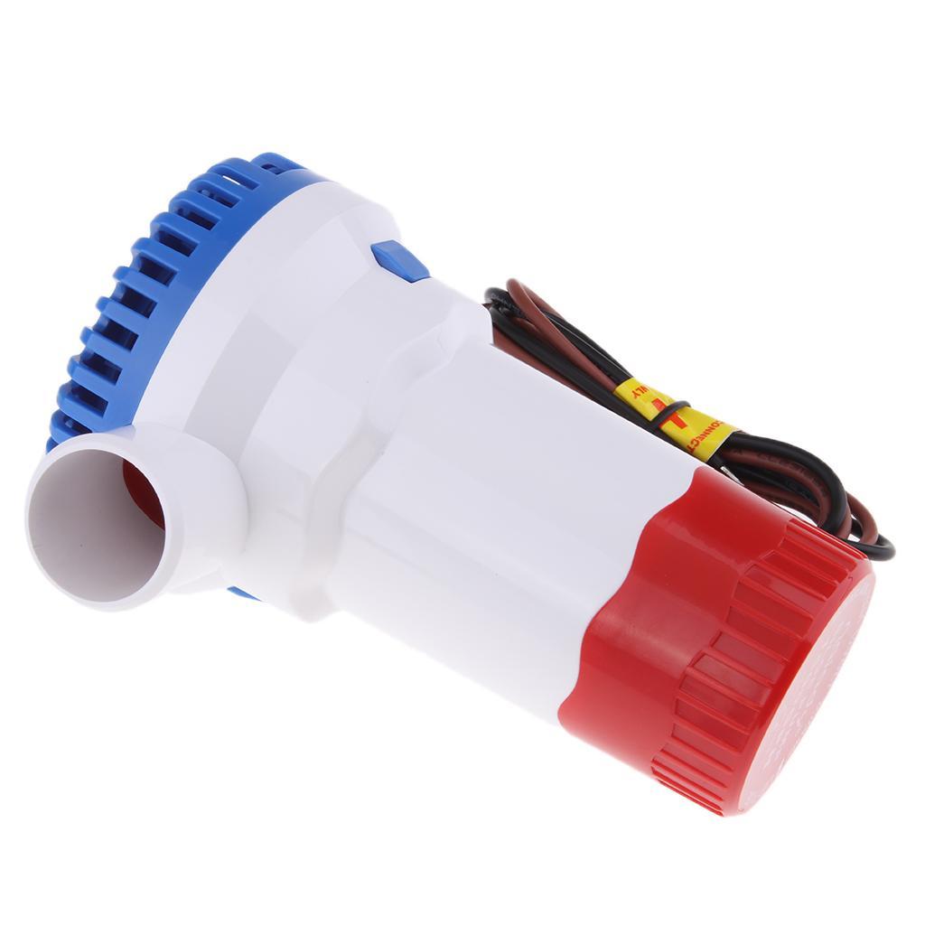 12V 1500GPH Boat Bilge Water Pump  Submersible Pump
