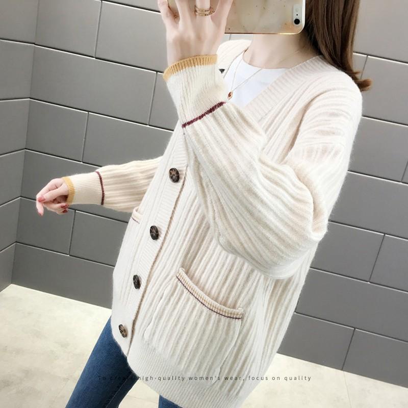 Áo Khoác Len Cardigan Nữ Form Rộng Quảng Châu Đẹp 2