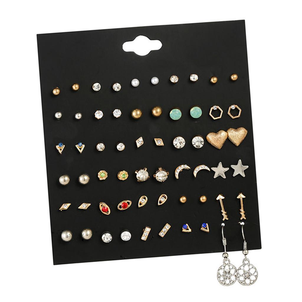 20pairs/30 Pairs Fashion Trend Ear Studs Dangle Jewelry Set  Style01