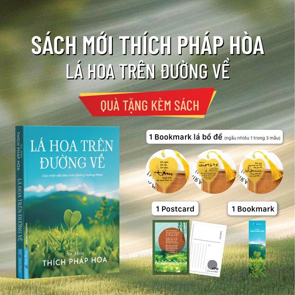 Sách - Lá Hoa Trên Đường Về - Tặng Kèm Bookmark Lá Bồ Đề Random 1 Trong 3 Mẫu + Bookmark + Postcard