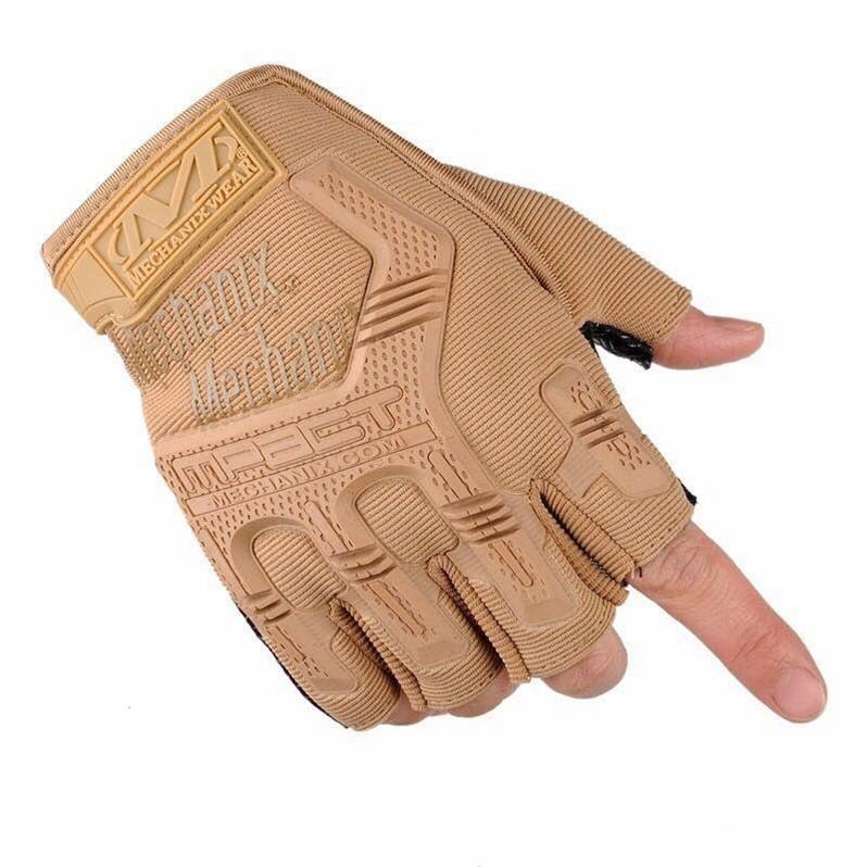  Găng tay nam ,bao tay nam cụt ngón lái xe du lịch phượt Mechanix Mpact