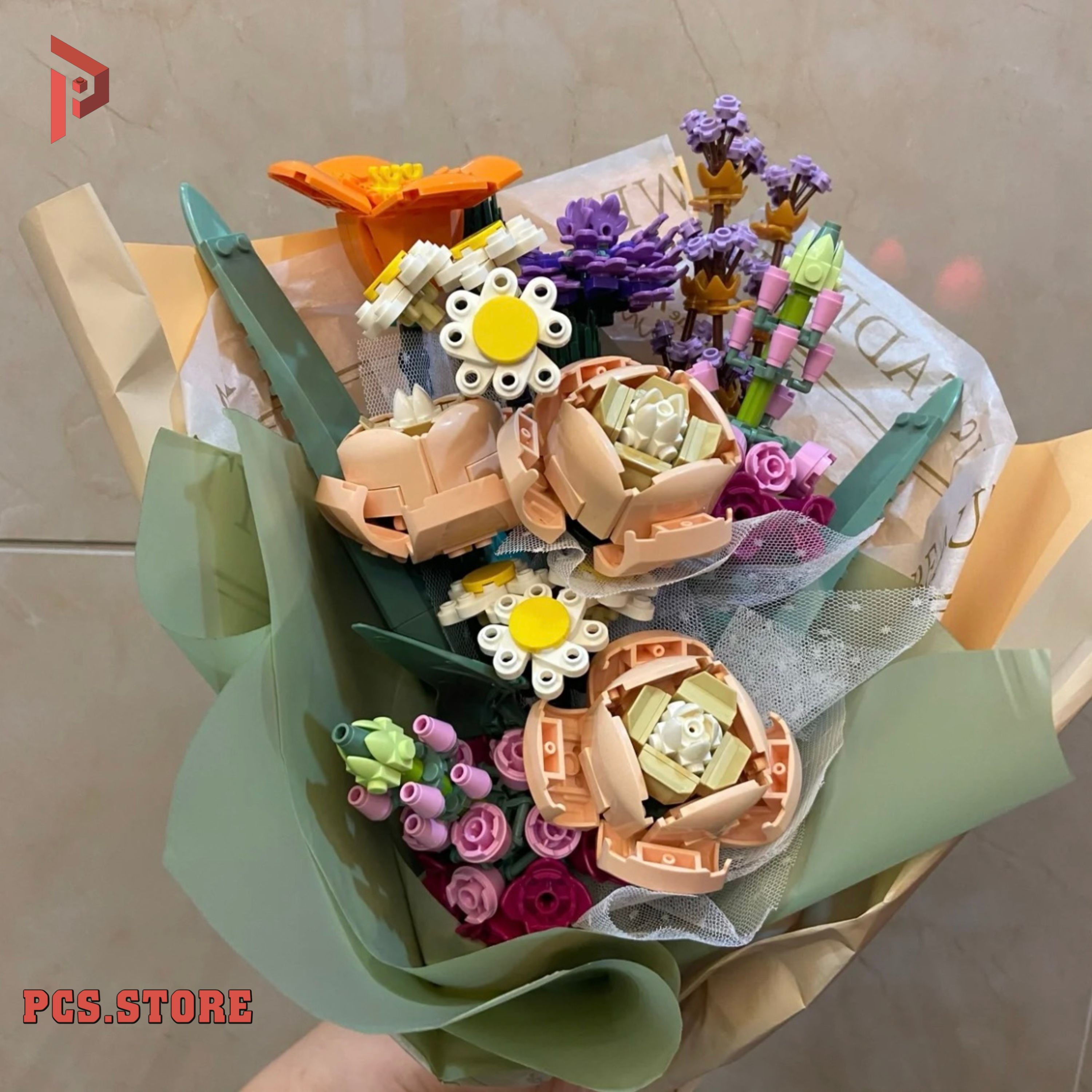 Đồ Chơi Lắp Ráp Mô Hình Hoa Đa Sắc - PCS STORE
