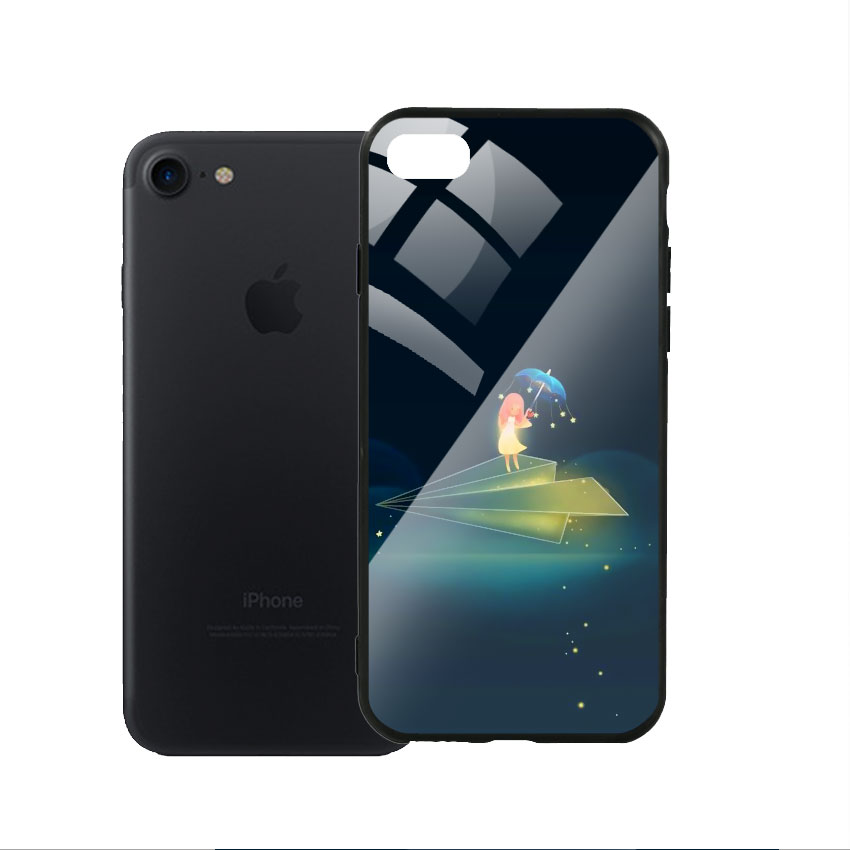 Ốp Lưng Kính Cường Lực cho điện thoại Iphone 7 / 8 - Little Girl 03