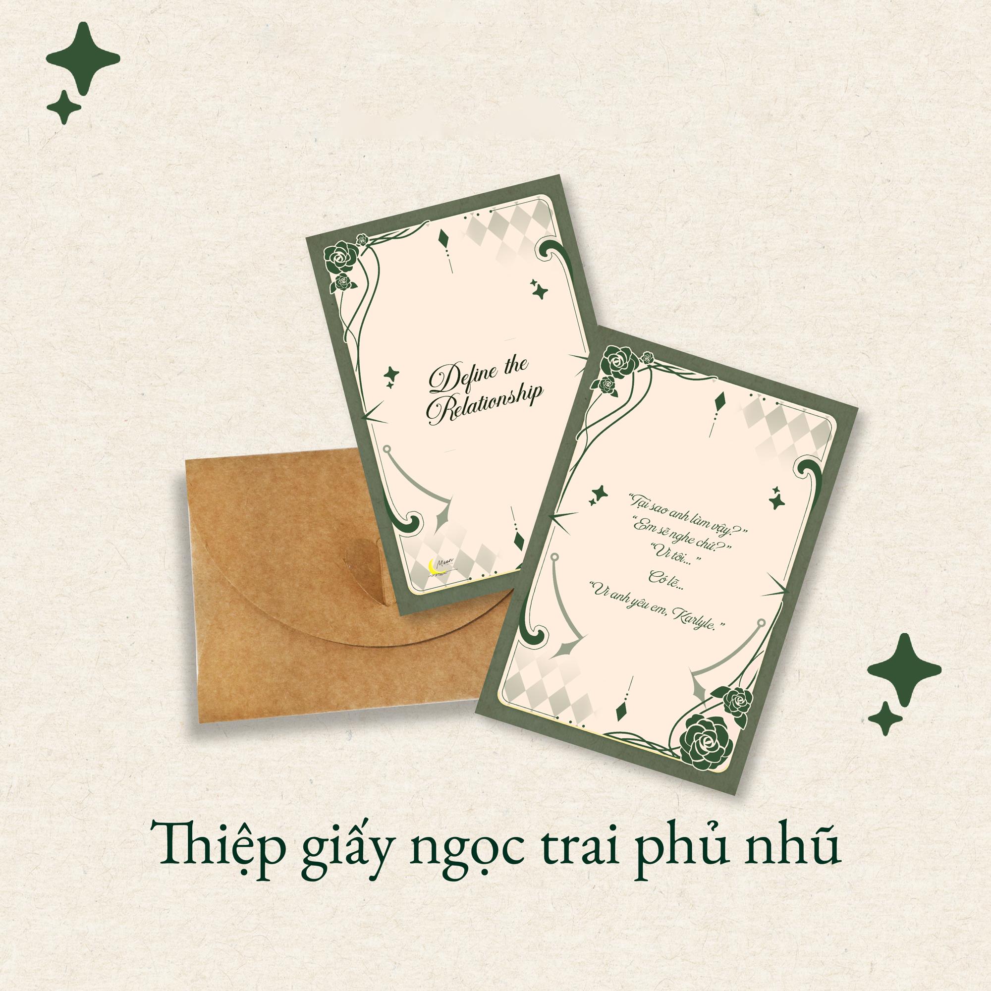 Sách - Define The Relationship - Định Rõ Mối Quan Hệ - Tập 1 - Bản Đặc Biệt - Bìa Cứng - Tặng Kèm Bookmark + Thiệp Giấy Ngọc Trai Phủ Nhũ + Móc Khóa Chibi