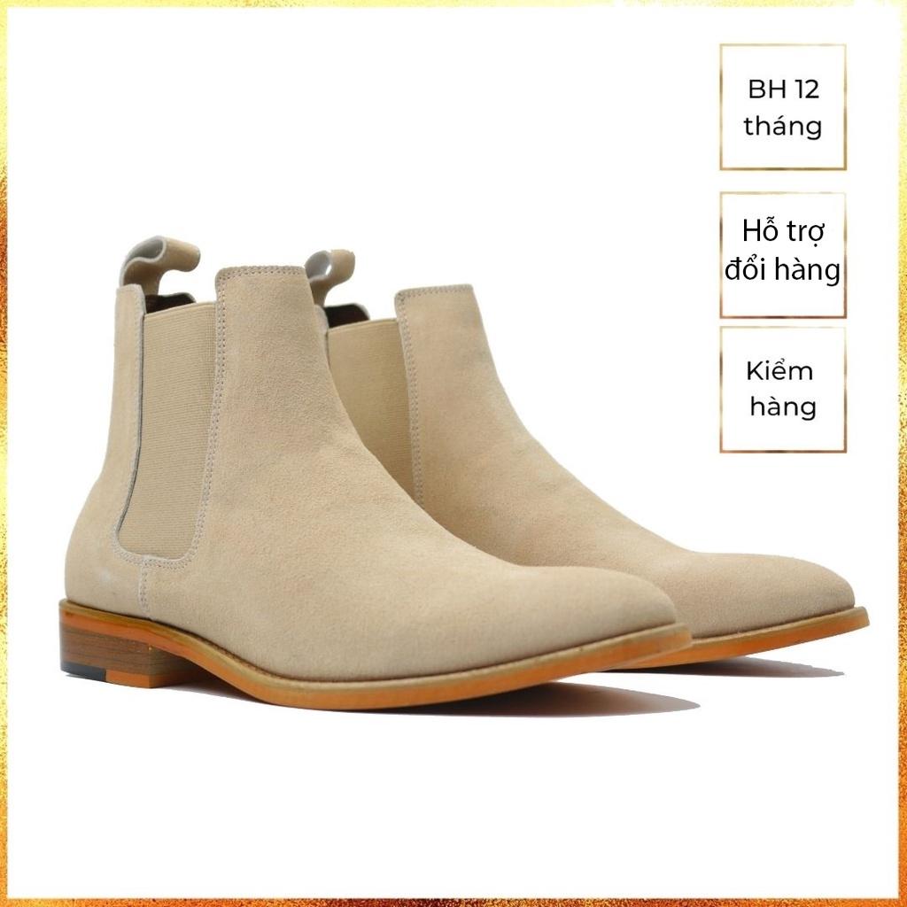 Giày Chelsea boots tan da bò cao cấp nhập khẩu handmade August AG1T