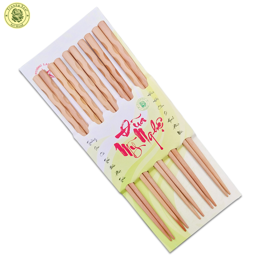 Đũa Gỗ Cà Chít 3 Khuyết - Đồ Dùng Nhà Bếp Thương Hiệu Trường Sơn