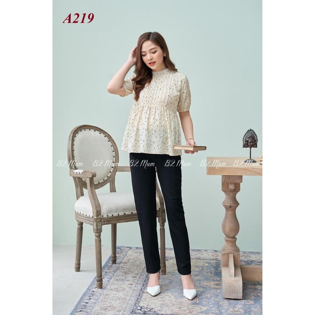 A219 Áo hoa nhí viền ren