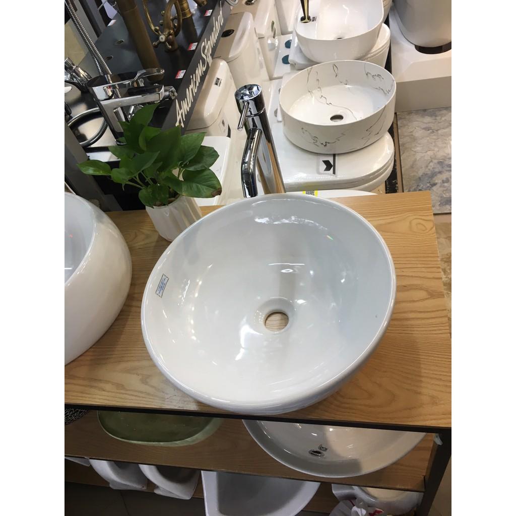 Chậu lavabo rửa mặt đặt bàn tròn