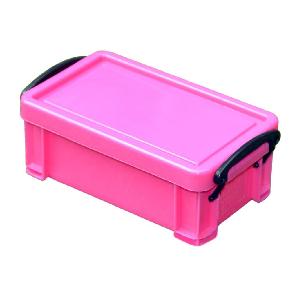 2X Home Furnishing Box 0.5L Latch Box Colorful with Lid Food Sealed Case Pink