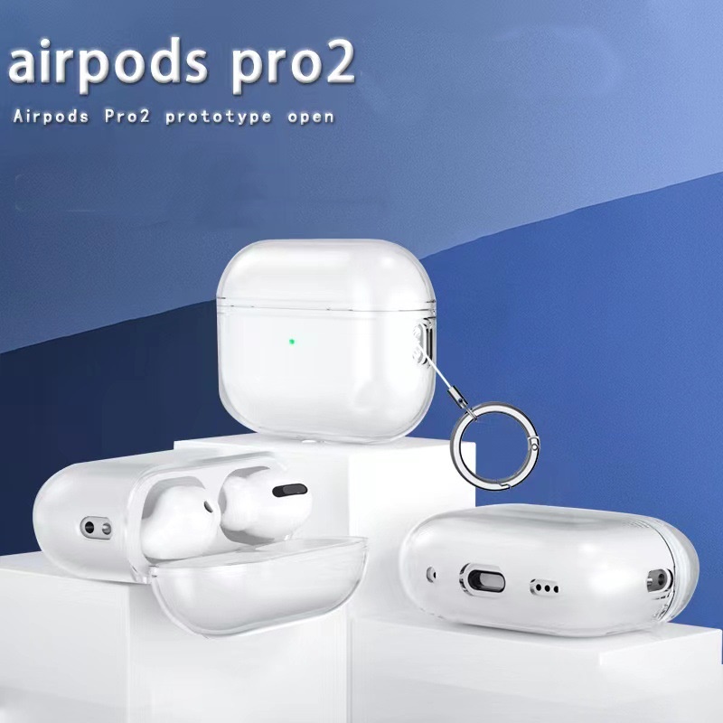 Case Ốp Cho Airpods PRO 2 (2022) TPU Kai Trong Suốt Kèm Móc Treo_ Hàng chính hãng