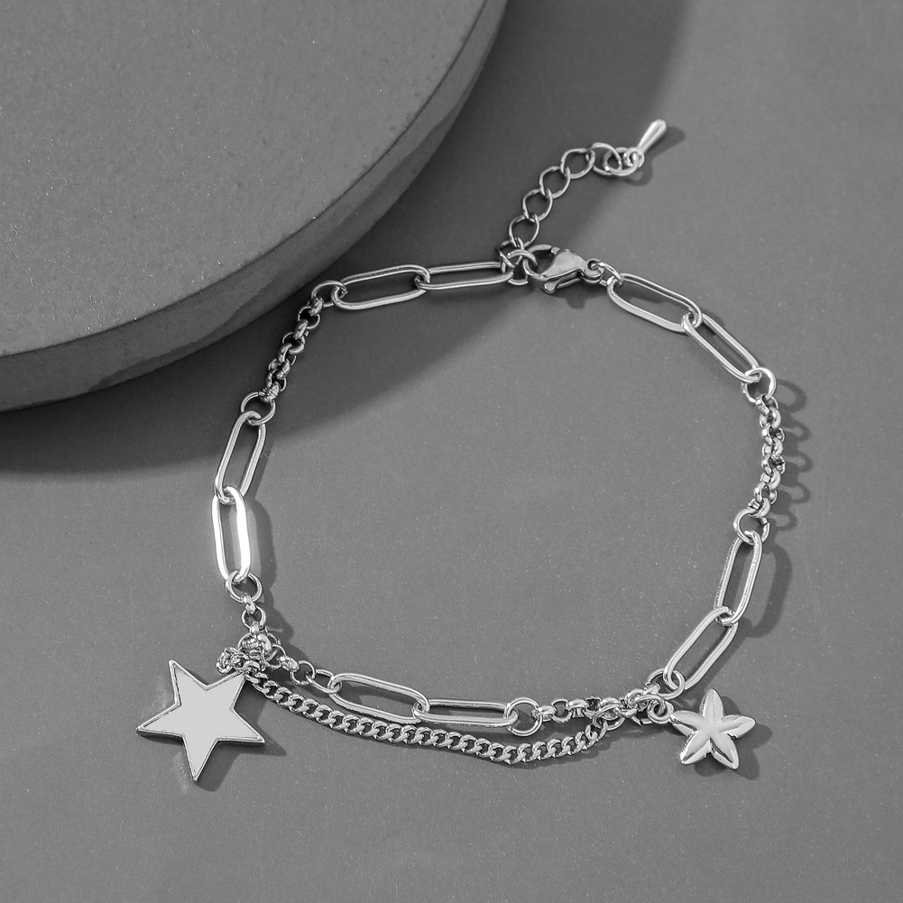 Vòng đeo tay lắc tay mix ngôi sao