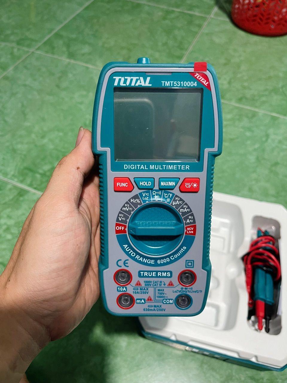 ĐỒNG HỒ VẠN NĂNG KỸ THUẬT SỐ 6V TOTAL TMT5310004 - HÀNG CHÍNH HÃNG