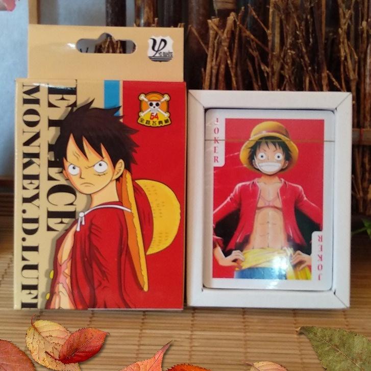 Bộ bài tú lơ khơ One Piece Luffy 54 ảnh khác nhau in hình anime manga