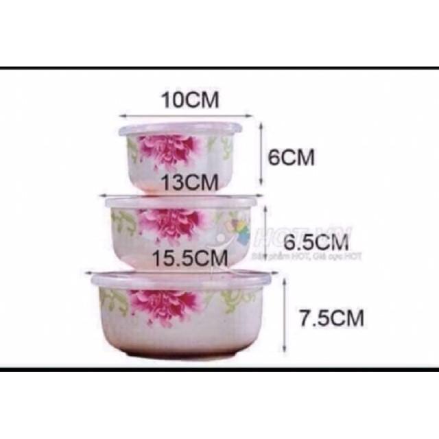 Bộ 3 bát sứ hút chân không_ dày dặn hàng loại 1