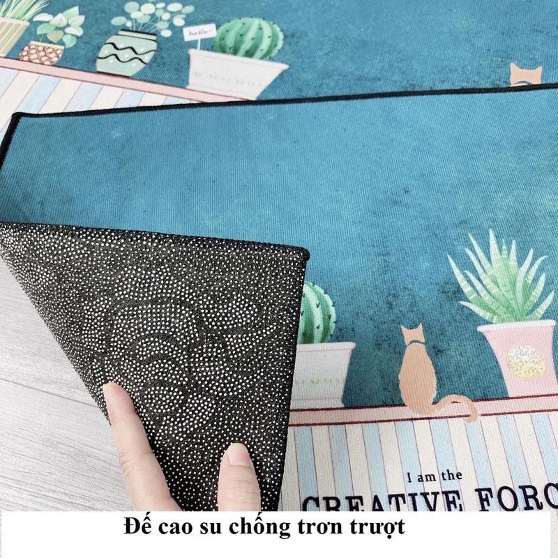BỘ 2 TẤM THẢM NHÀ BẾP 3D CAO CẤP -THẢM CHÙI CHÂN LÓT SÀN NHÀ CHỐNG TRƯỢT IN HÌNH SIÊU ĐẸP