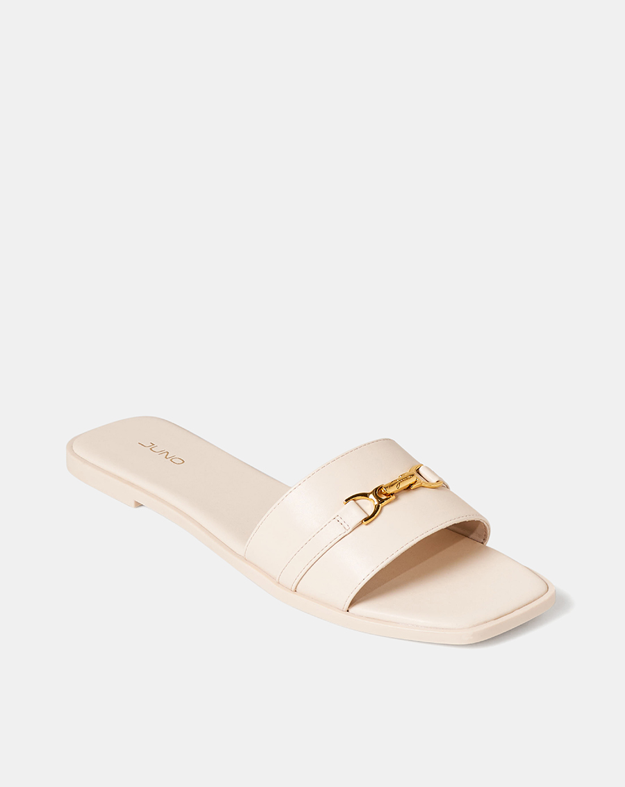 Giày Sandal Nữ 1cm Thời Trang JUNO Khoá Trang Trí Juno SD01135