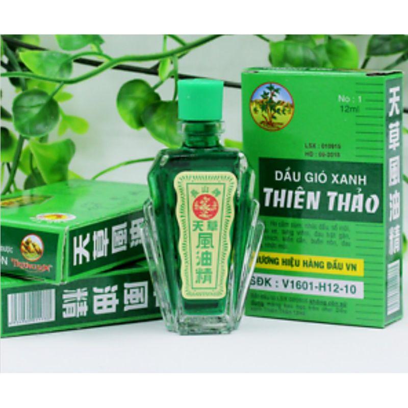 Dầu Gió Xanh Thiên Thảo 12ml/ Dầu Cao Bạch Hổ