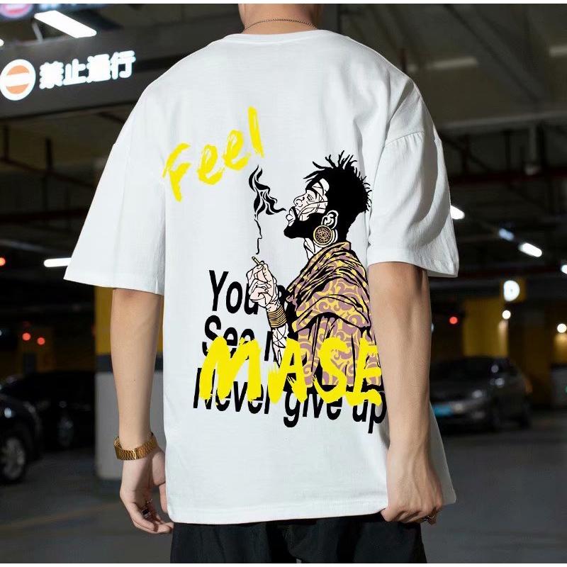 Áo Thun Tay Ngắn In Chữ Cá Tính Dành Cho Nam