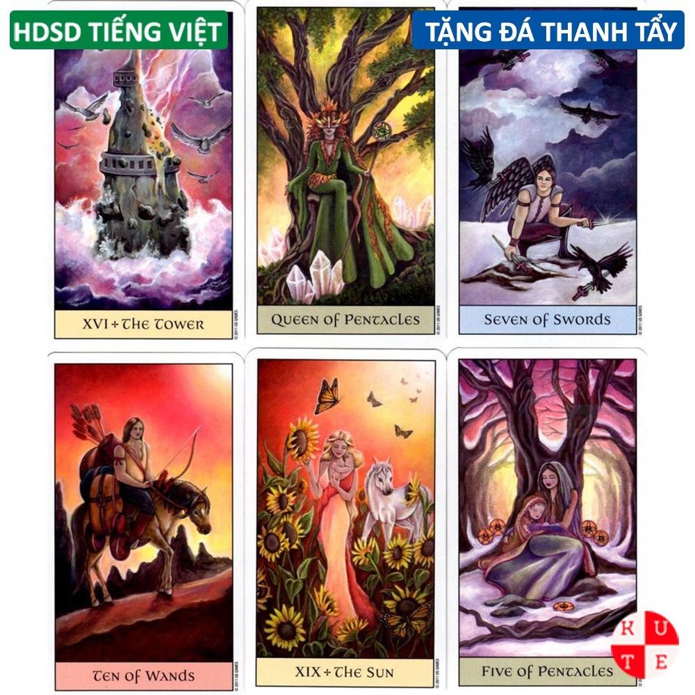 Bài Tarot Crystal Vision 78 Lá Bài Tặng Hướng Dẫn Sử Dụng Tiếng Việt Và Đá Thanh Tẩy