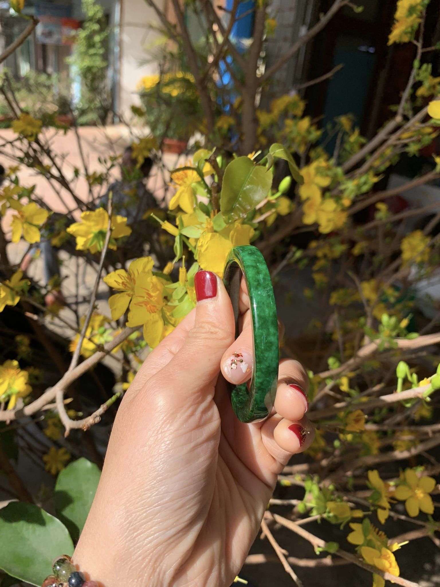 Vòng bản ngọc cầm thạch Jadeite