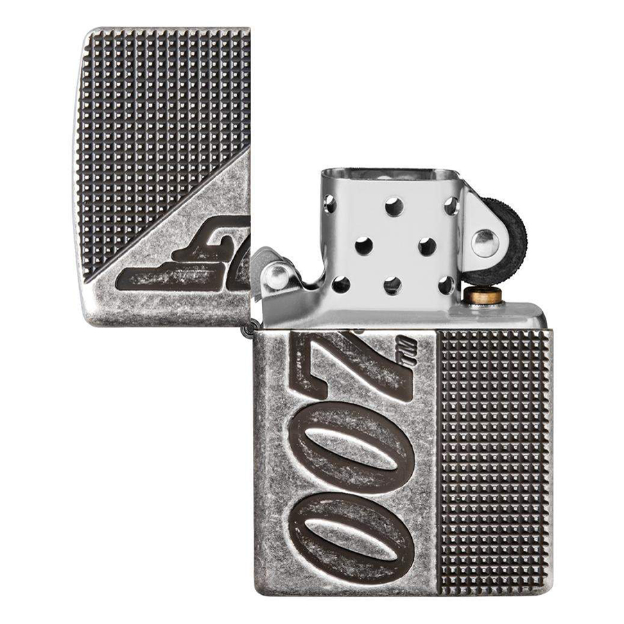 Bật Lửa Zippo 49033 – Zippo Armor James Bond 007 Antique Silver Plate