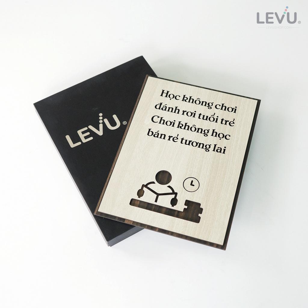 Tranh treo tường trang trí phòng học truyền cảm hứng LEVU LV076