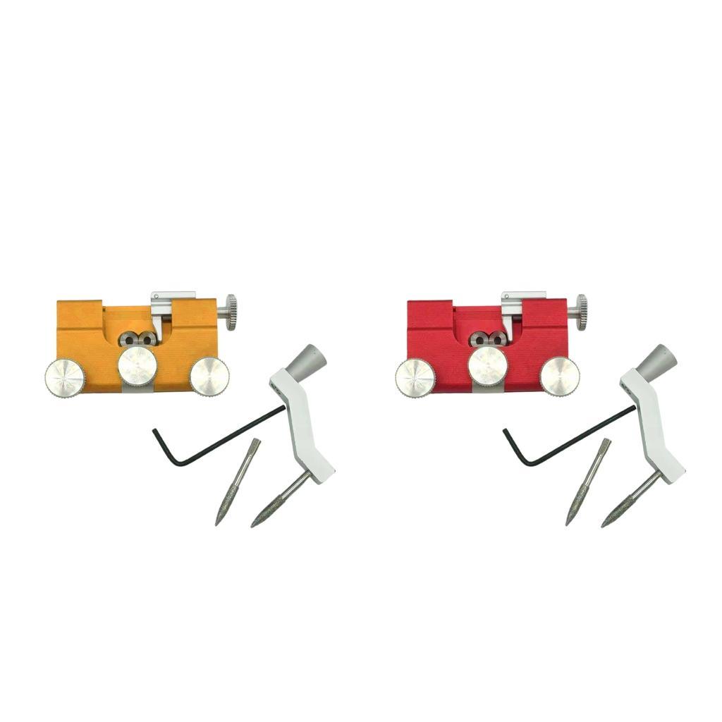 2 Set Manual Chainsaw Sharpener Kit with 2x Grinding Head for Chainsaw