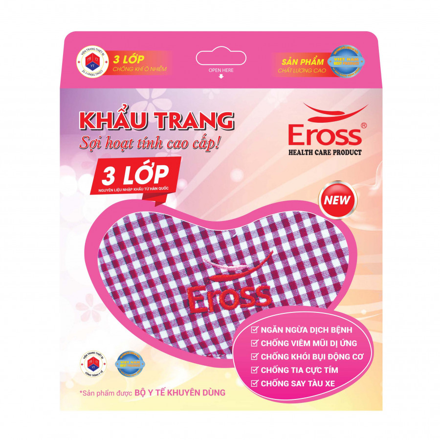 Khẩu trang sợi hoạt tính Eross (màu ngẫu nhiên