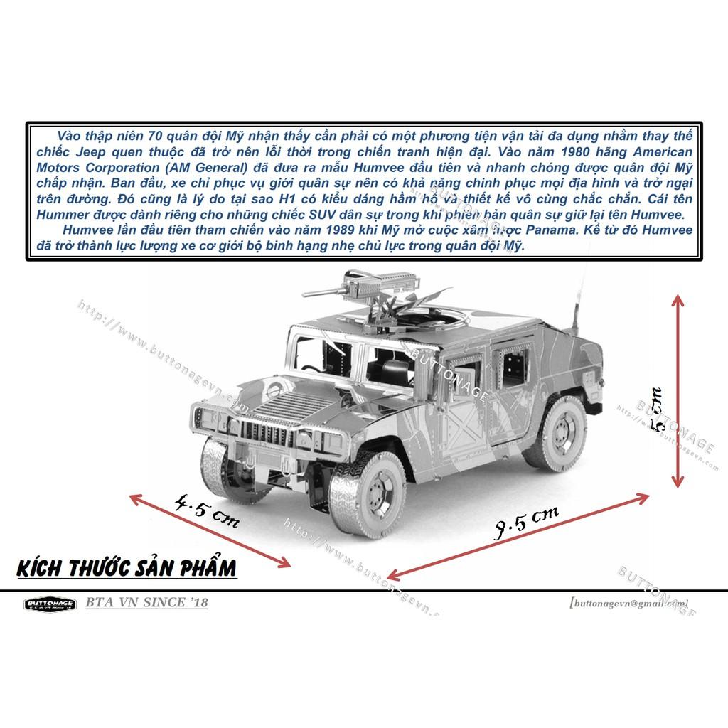 Mô Hình Lắp Ráp 3d Xe Quân Sự Humvee H1 - Hoa Kỳ