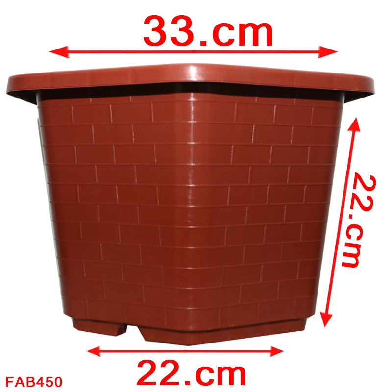 25 Chậu nhựa trồng cây Lục Giác Fa450 chất lượng cao siêu bềnh đường kính 33x22cm- 77543
