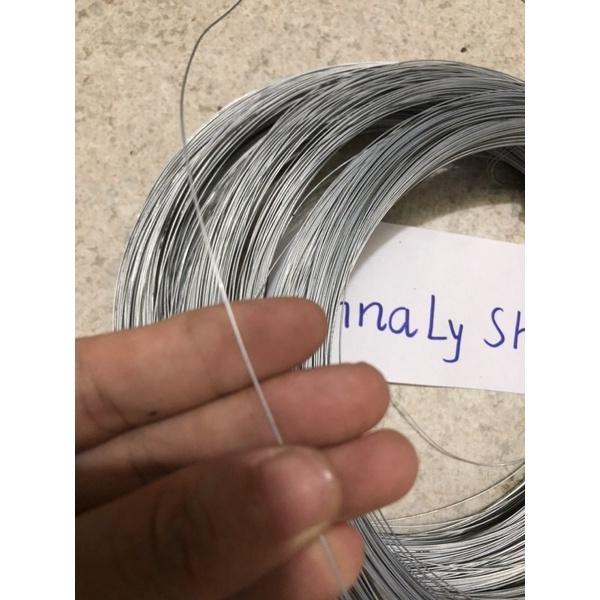 1Kg Dây thép mạ kẽm loại 0,5 li làm hoa giấy- dễ uấn, dẻo dai, hàng chất lượng