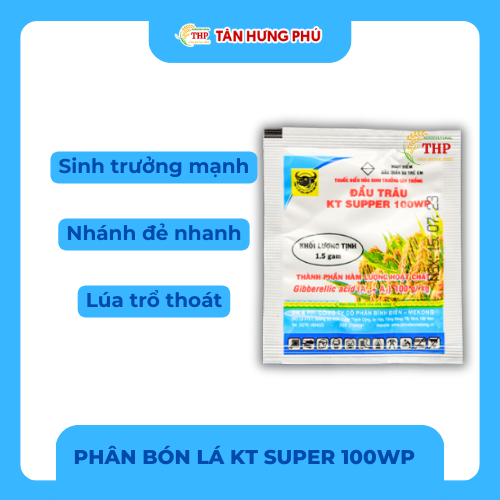 Thuốc Kích Thích Sinh Trưởng Đầu Trâu KT Super 100WP 1.5gam