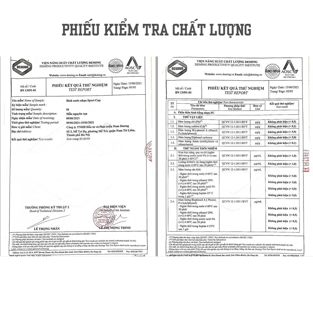 Bình đựng nước 2L dễ thương chia vạch báo giờ nhắc uống nước T3M tặng Sticker bình nước 2lit có ống hút tiện lợi