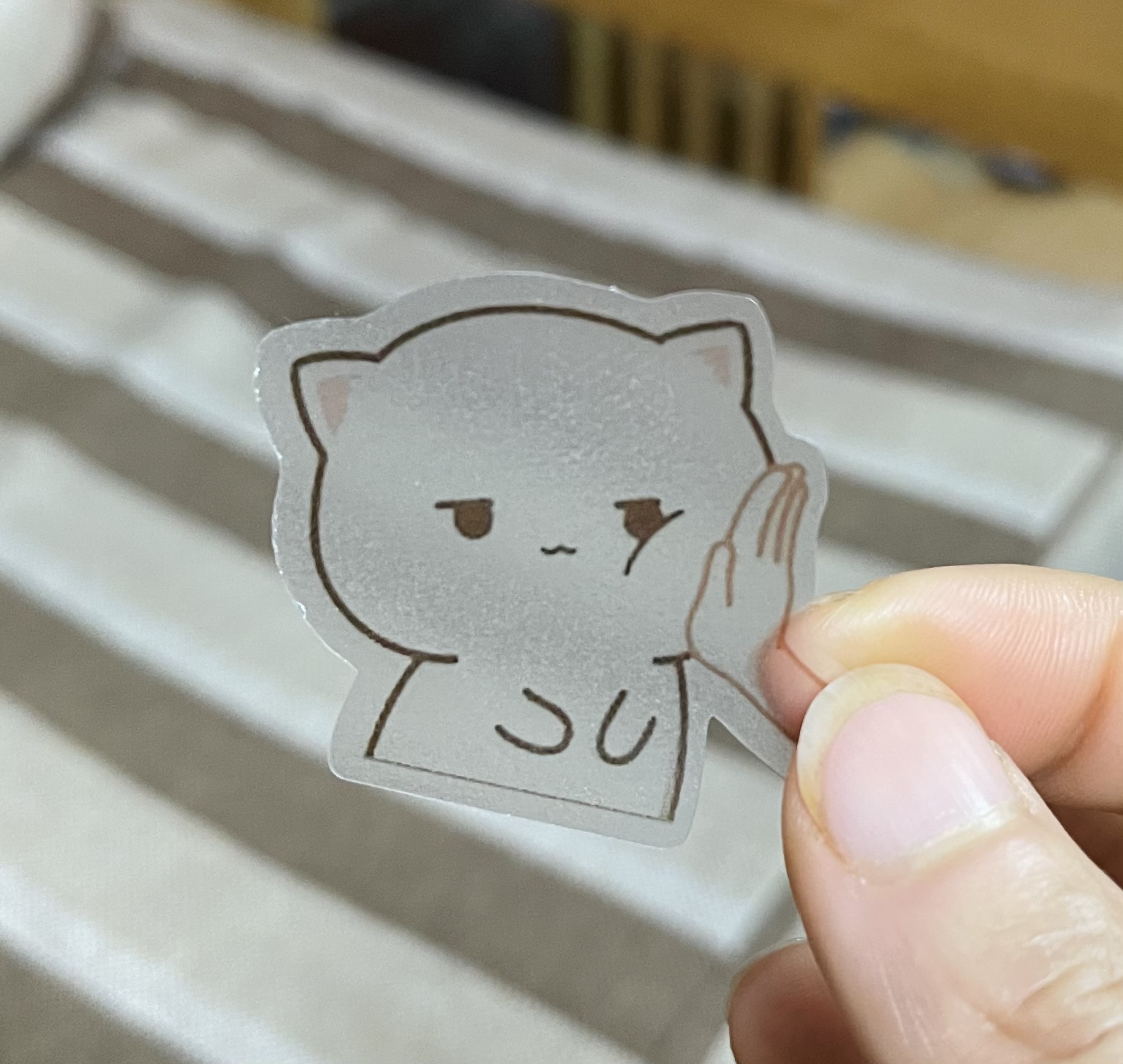 Sticker mèo Mochi trong suốt 30-60 hình khác nhau/ hình dán Mochi mèo cute trong suốt