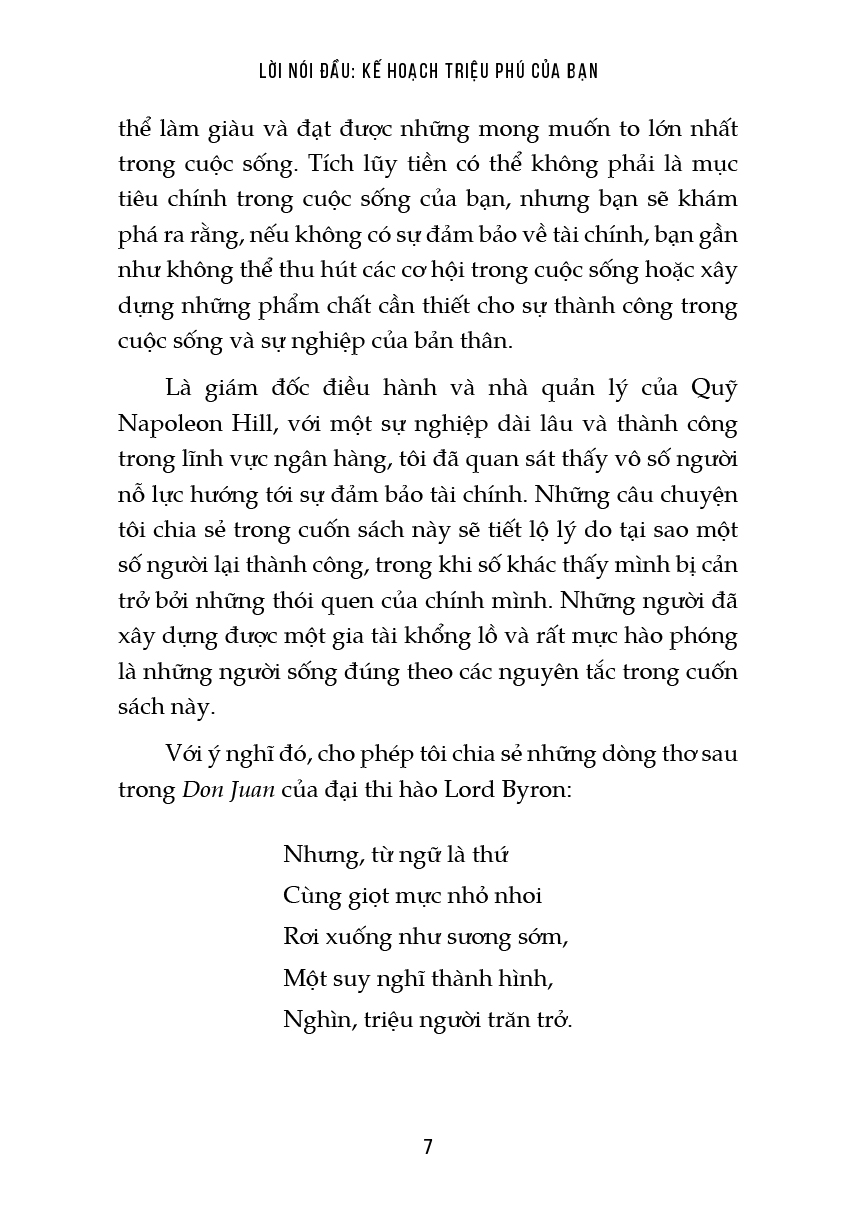 Tư Duy Triệu Phú - Ý Thức Về Tiền Và Biến Khát Vọng Thành Sự Giàu Sang (Napoleon Hill)
