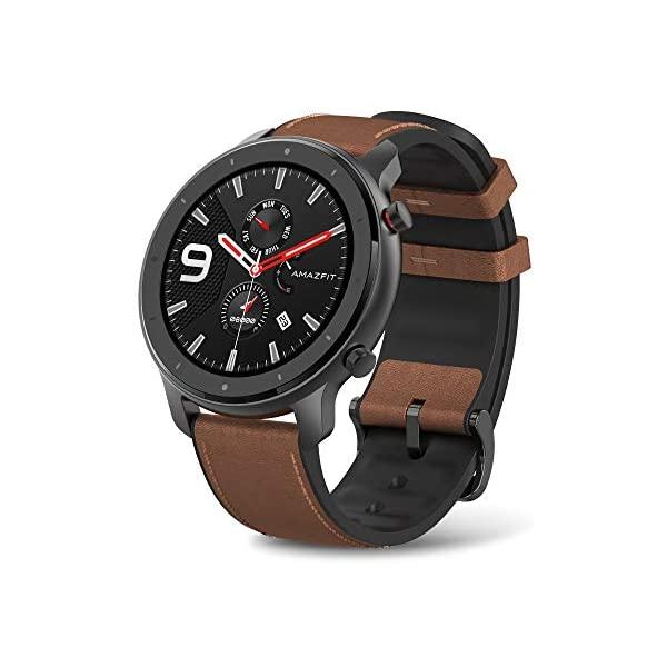Đồng Hồ Thông Minh Amazfit Hợp Kim Nhôm Tích Hợp Theo Dõi Nhịp Tim, Hoạt Động Hàng Ngày Tuổi Thọ Pin 24 Ngày, 12 Chế Độ Thể Thao, Tích Hợp Rả Lời Cuộc Gọi 47Mm Smartwatch With Gps+Glonass