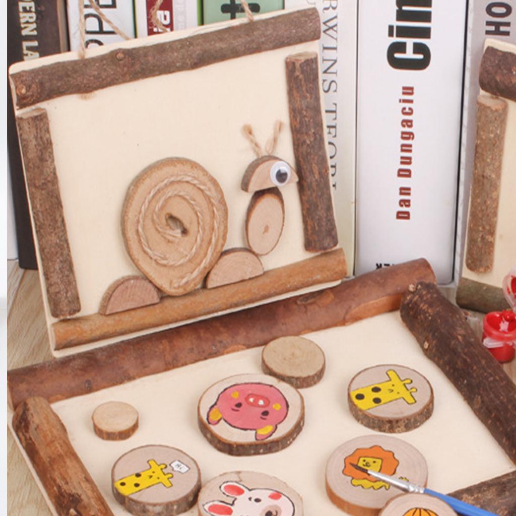 1 Box Irregular Natural Tree Wood Slices for Wedding Home Art Crafts Decors