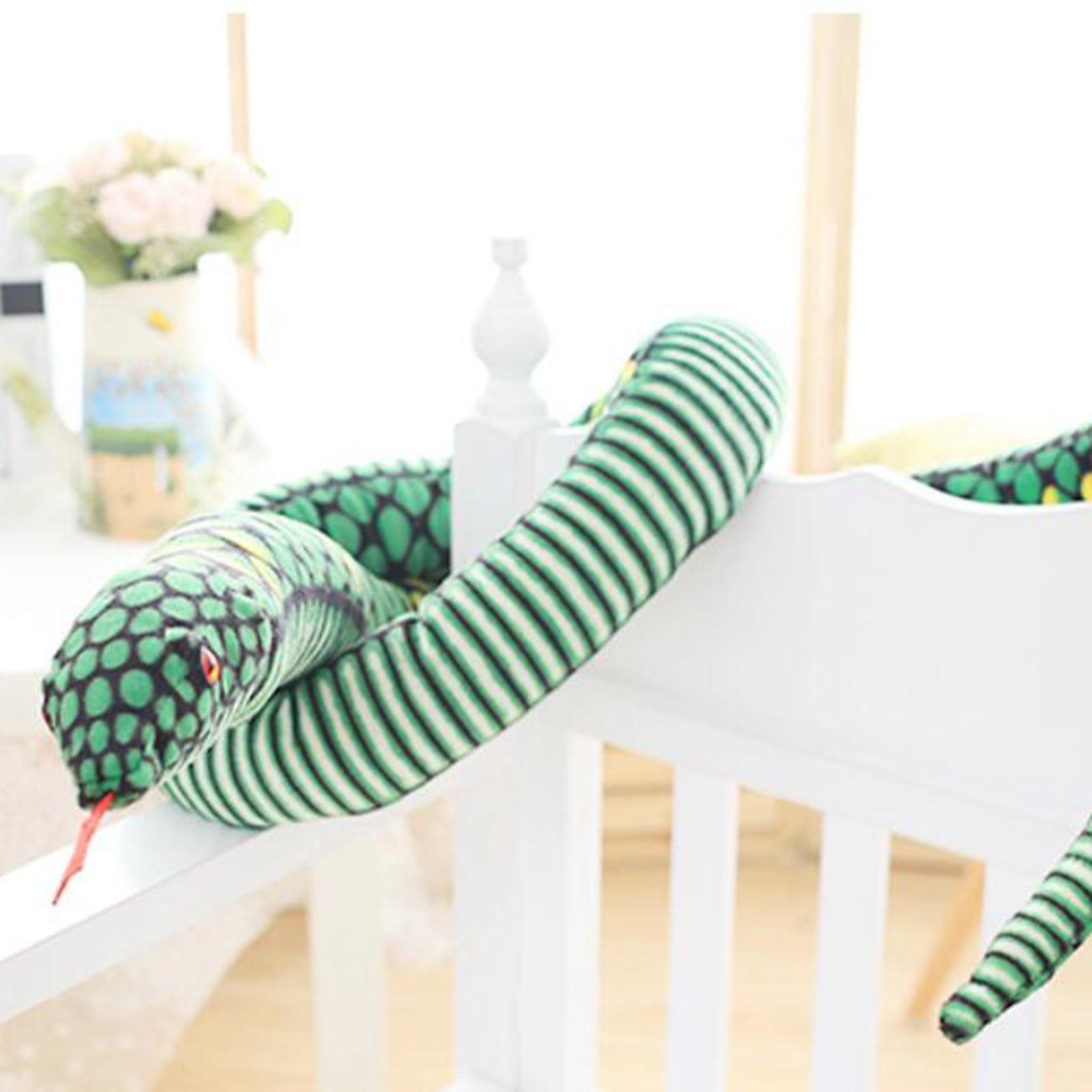 Realistic Snake Animals Toys Animal Plush Toy for Halloween Jokes Prop