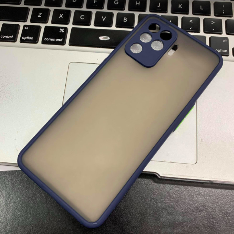 Ốp lưng nhám viền Shield Matte Color bảo vệ camera cho OPPO A94 - Hàng Nhập Khẩu