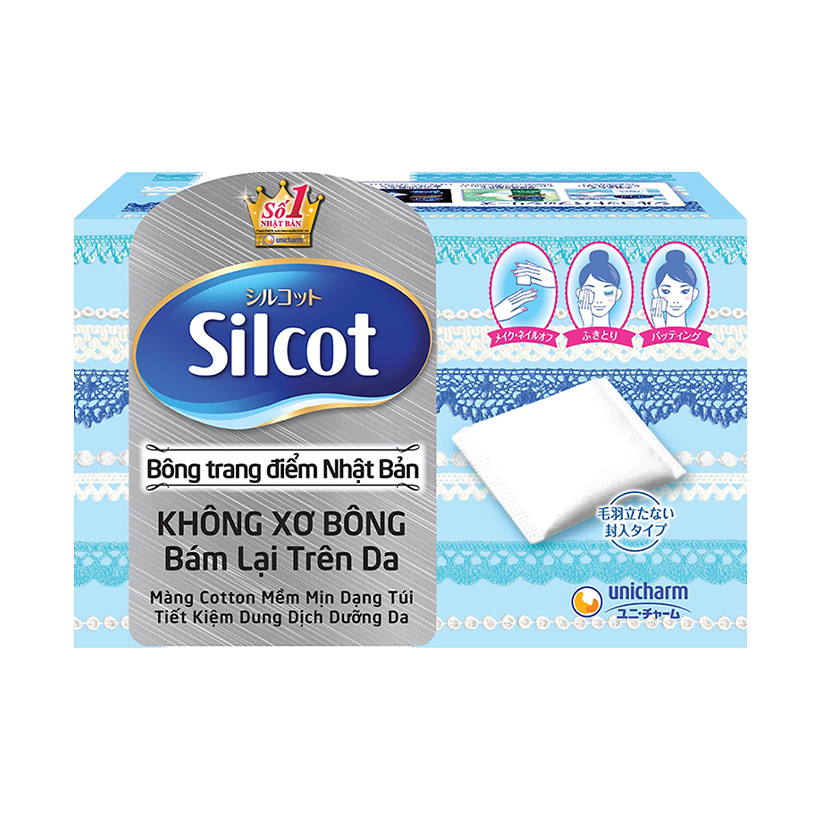 Combo 4 Băng vệ sinh Sofy Skin Comfort Ultra Thin có cánh 26cm gói 8 miếng tặng 2 hộp bông trang điểm Silcot 82 miếng