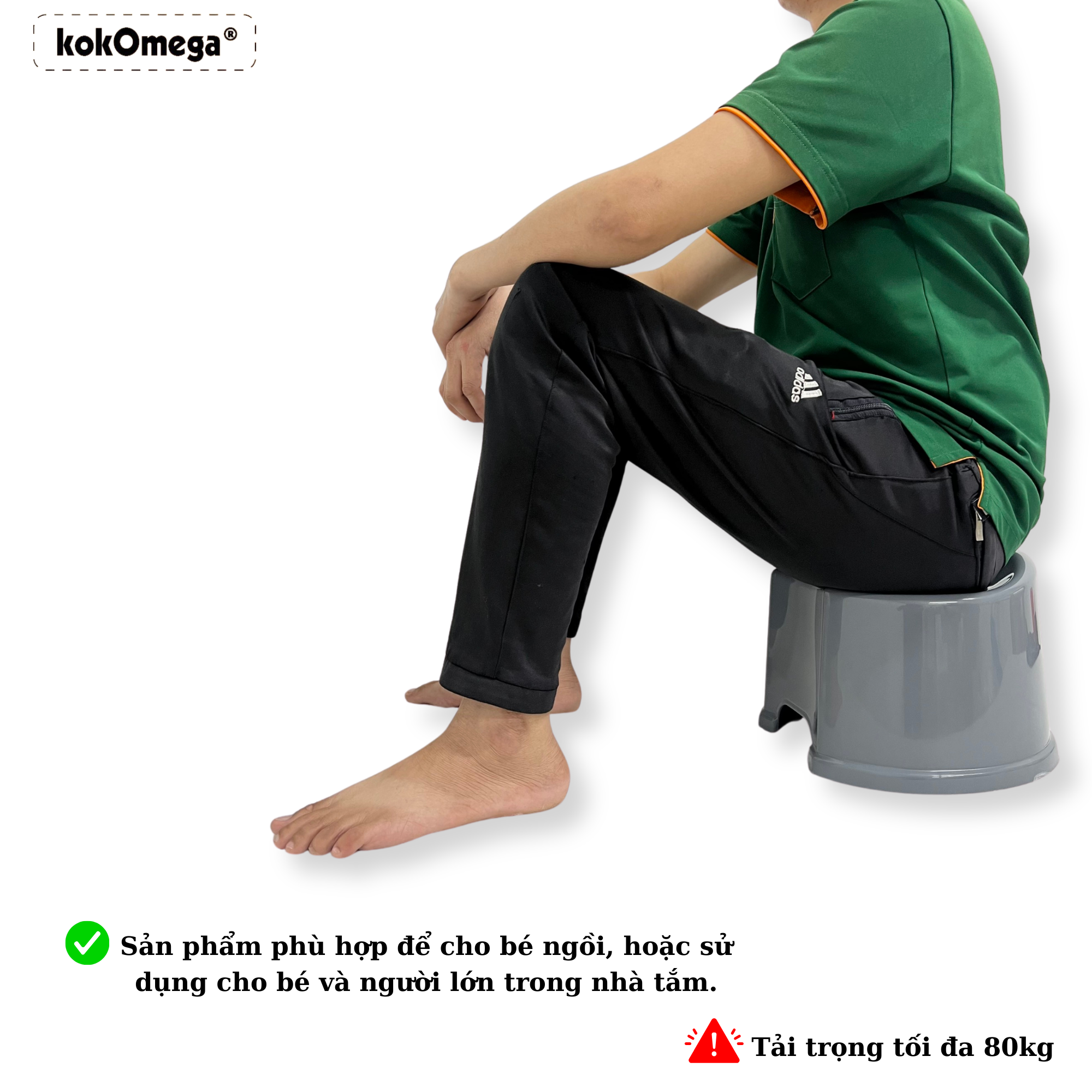 Bàn Học Sinh, Ghế Nhựa Nhà Tắm Chống Trơn Trượt, Ghế Trẻ Em Bằng Nhựa Cao Cấp Dày Dặn kokOmega Hàn Quốc