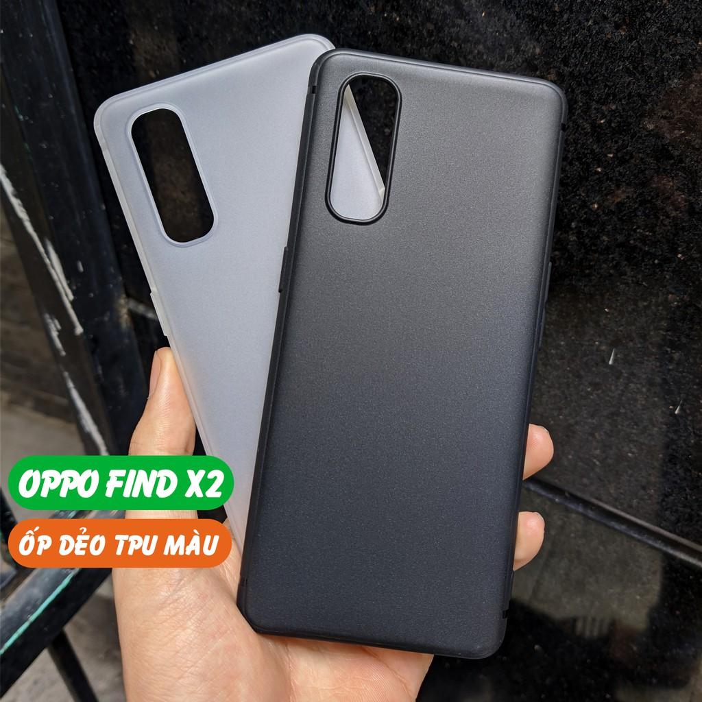 Ốp lưng find x5 x3 x3 pro x2 dẻo siêu mỏng tpu màu ôm sát thân máy bảo vệ camera phụ kiện huỳnh tân store