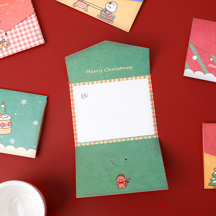 Thiệp Giáng Sinh Năm Mới Cute, Thiệp Noel Đơn Giản